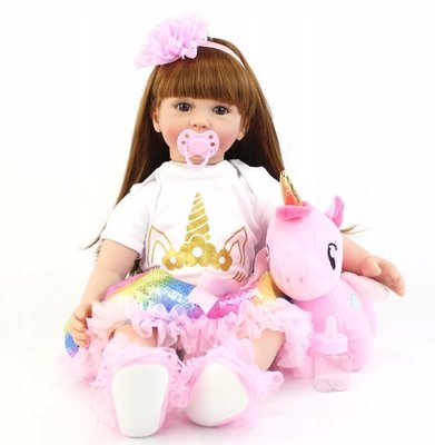 Дитяча лялька реборн принцеса Софія з єдинорігом ручна робота 60 см 1537073202 фото