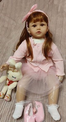 Реалістична лялька Настя Give Joy ручної роботи Реборн Reborn 60 см 58776 фото